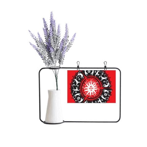 Celebrate Mexican Outline Mexico Totems Artificial Lavender Flower Vase