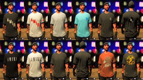 Amiri Graphic Tee S Pack For MP Male GTA5 Mods