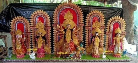 Standing Fiberglass Sabeki Durga Idol At Rs In Kolkata Id