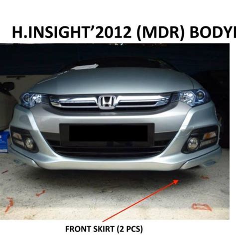 Honda Insight 2012 2013 2014 Facelift Modulo Mdl Bodykit Body Kit Front