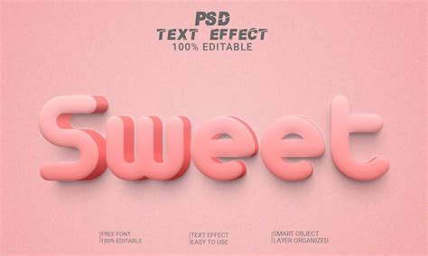 Fichier Psd Premium Avec Effet De Style De Texte Modifiable D Doux