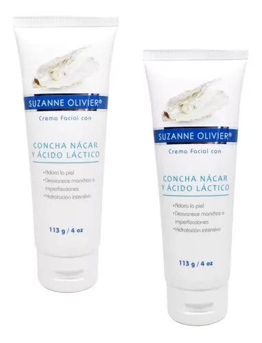 Creme Concha Nácar e Ácido Láctico Suzanne Olivier Facial de 113g