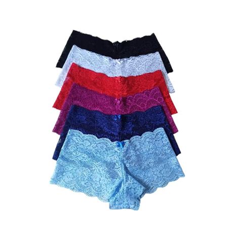 Kit Calcinhas De Renda Cale On Shortinho Lingerie Shopee Brasil