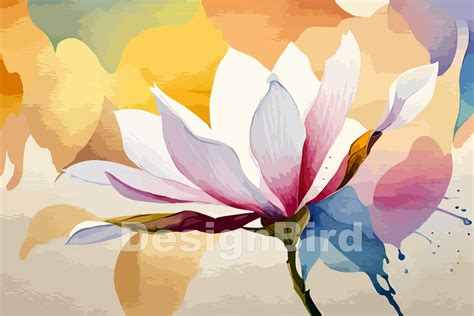 Magnolia Flower Watercolor Illustration Graphic by Designbird ...