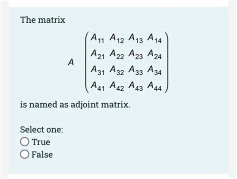 Solved The Matrix A A11 A12 A13 A14 A21 A22 A23 A24 A31 A32