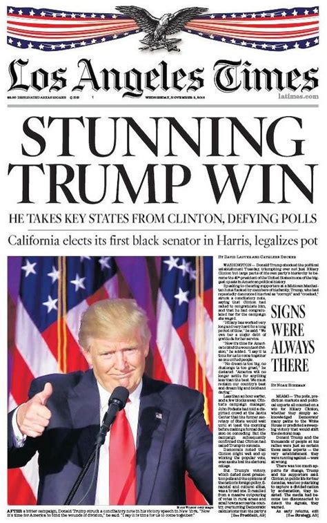 El Triunfo De Trump En Las Portadas De Los Peri Dicos Lasprovincias Es