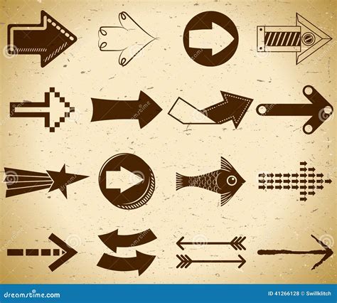 Set Of Vintage Arrows Stock Vector Image 41266128