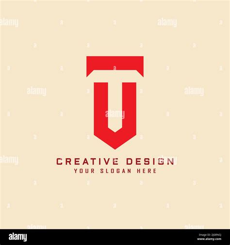 Ut Letter Logo Design Creative Design Letters In Red Creative Design