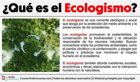 Qu Es El Ecologismo Definici N De Ecologismo