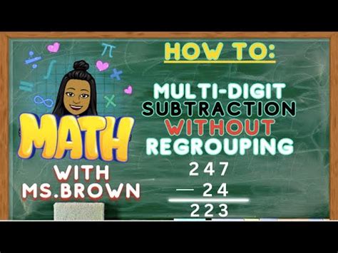 How To Subtract Without Regrouping Grade Youtube