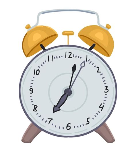 Premium Vector Alarm Clock Doodle Classic Clock Home Device Clipart