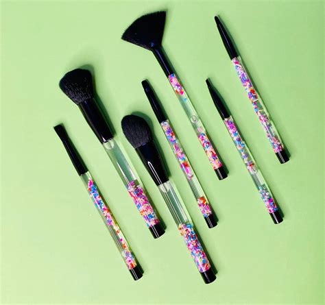 Rainbow Sprinkles Liquid Cosmetic Makeup Brush Set