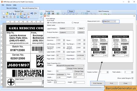 Barcode Generator Software For Healthcare Industry Screenshots Pharmacy