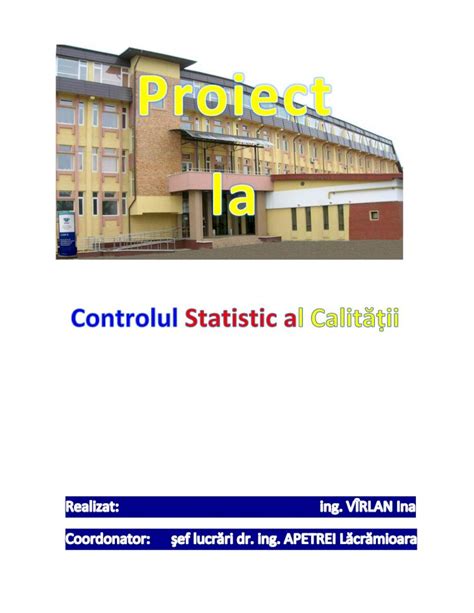 Pdf Controlul Statistic Al Calitatii Dokumen Tips