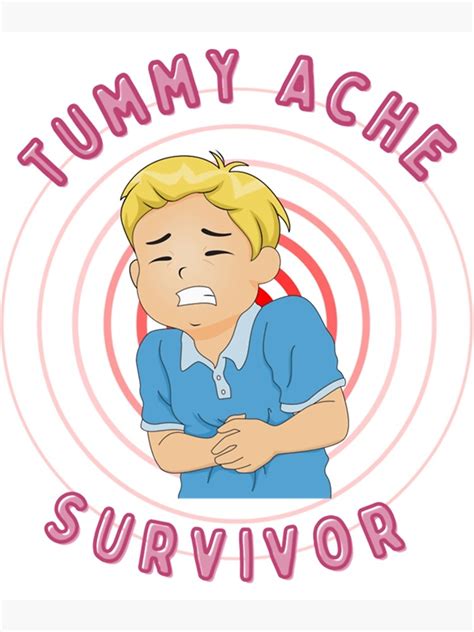 Tummy Ache Survivor Tummy Ache Survivor Trends Tummy Relief Stomach Ache Tummy Pain Poster