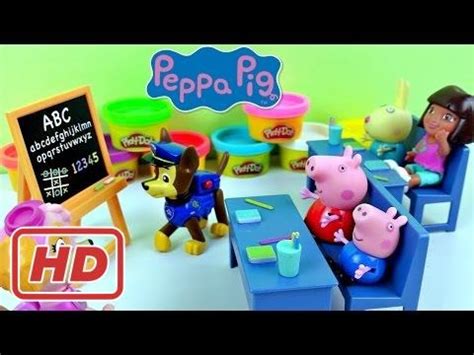 Patrulha Canina Ensinando Pig George Da Familia Peppa Pig Alfabeto