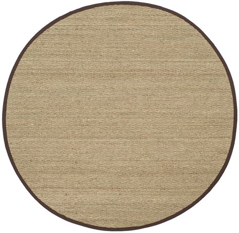 Safavieh Natural Fiber Maisy Border Seagrass Area Rug Natural Dark