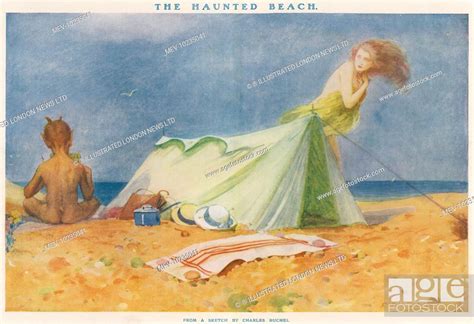 A Naked Woman Who Appears To Be Camping Alone On A Beach Is Startled To Discover A Small Satyr