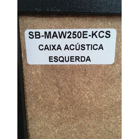 Caixa Ac Stica Panasonic Sb Maw E Kcs Maw E Lado Esquerdo