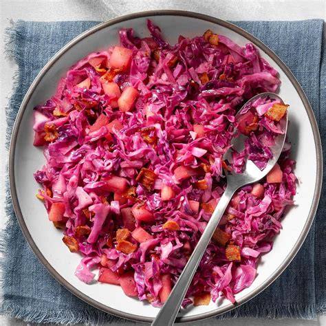 Sweet Sour Red Cabbage With Bacon Recipe How To Make It