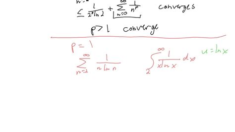 For What Values Of P Does The Series N 2 1 N P Lnn Converge