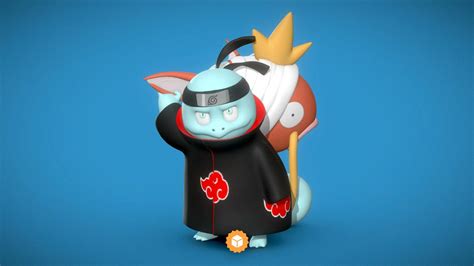 Sketchfab On Twitter New Staff Pick Squirtle Variant Akatsuki