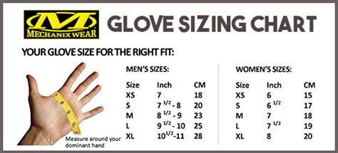 Mechanix Gloves Size Chart - Images Gloves and Descriptions Nightuplife.Com