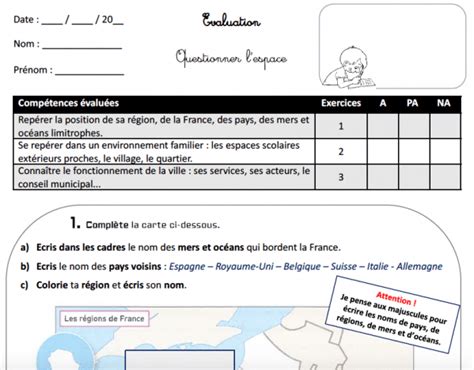 Evaluation Ce Qlm Espace L Espace Proche Et Lointain D Couverte