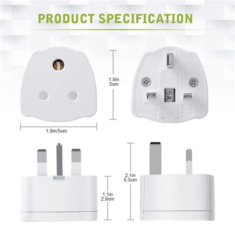 Indian To Uk Plug Adapter Aieve Pack India To Uk Pin Plug Adapter