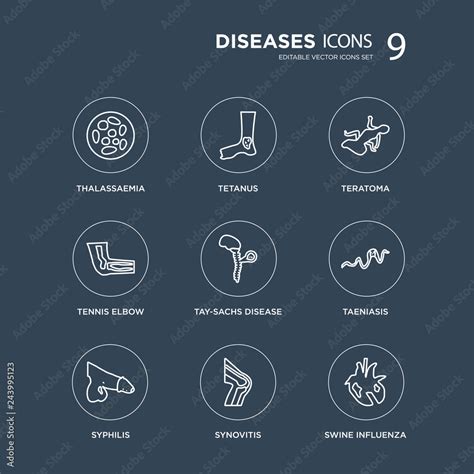 9 Thalassaemia Tetanus Syphilis Taeniasis Tay Sachs Disease