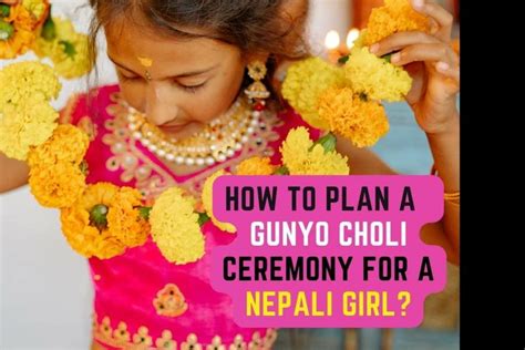 Nepali Girls Gunyo Choli Ceremony Coming Age Of A Girl