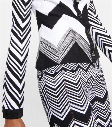 Missoni Zig Zag Cotton Blend Cardigan Missoni