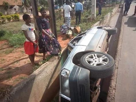 Mother And Daughter Miraculously Survive Crash As Car Somersaults