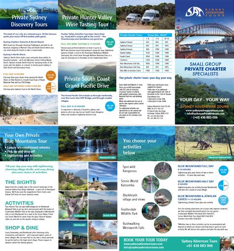 Download Our New Brochure Sydney Adventure Tours