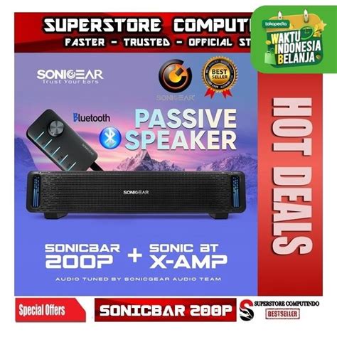 Jual SonicGear 200P Powerful SoundBar Sonicbar With Brilliant Light