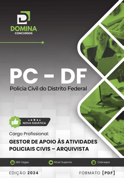 Apostila Arquivista PC DF 2024