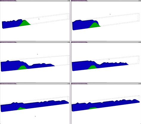 Screen shots levee erosion simulation. | Download Scientific Diagram