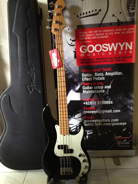 Sold 2000 Fender American Deluxe Precision Bass Usa Gooswyn Guitar