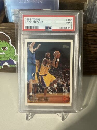 Kobe Bryant Rookie Card Rc Topps Psa Mint Ebay