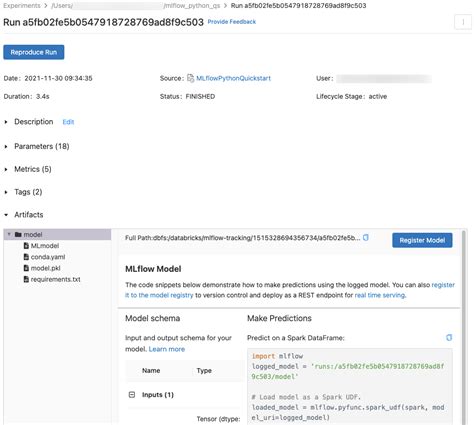 Manage Training Code With Mlflow Runs Azure Databricks Microsoft Learn