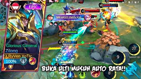 Hyper Zilong Bikin Lawan Tebal Ga Bisa Nafas Gameplay No Cut No Edit