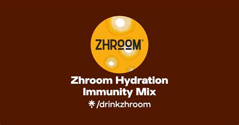 Zhroom Hydration Immunity Mix Instagram Facebook Linktree