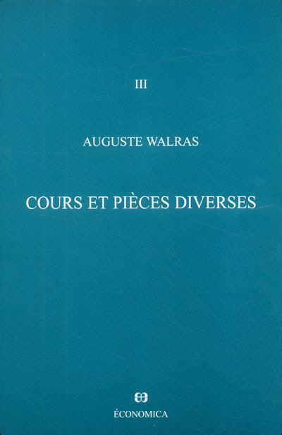 Oeuvres Conomiques Compl Tes Tome Cours Et Pi Ces Diverses Broch