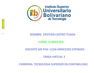 Tarea Virtual Tributacion Unidad Actividades De Aprendizaje