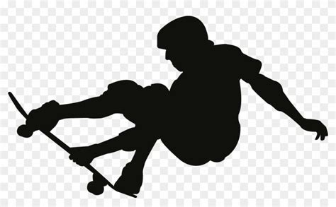 Skateboard Silhouette Vector At Collection Of