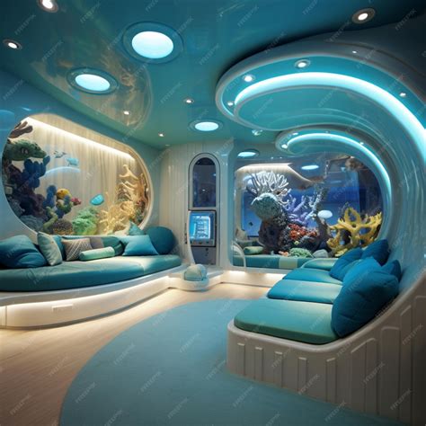 Premium Photo | Underwater mural children home decor 3D room wallpaper