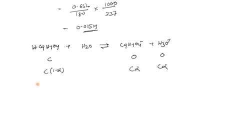 Solved 3a The Solubility Of Aspirin Acetylsalicylic Acid At 25c Is