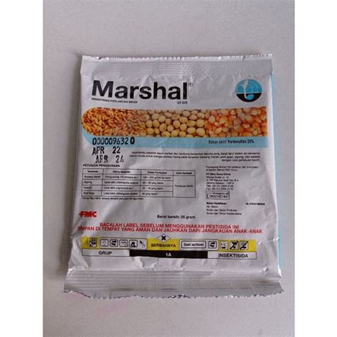 Jual Insektisida Perlakuan Benih MARSHAL 25DS Kemasan 25gr Cap FMC