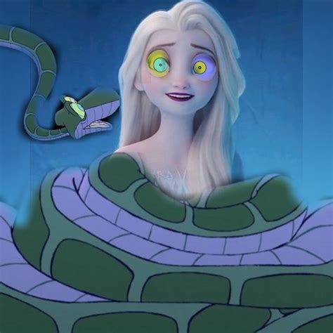 Kaa And Elsa By Fanmovie1234 On Deviantart