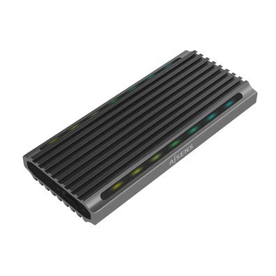 Caja Externa Para Disco Duro SSD M2 SATA NVMe ASM2 RGB011GR